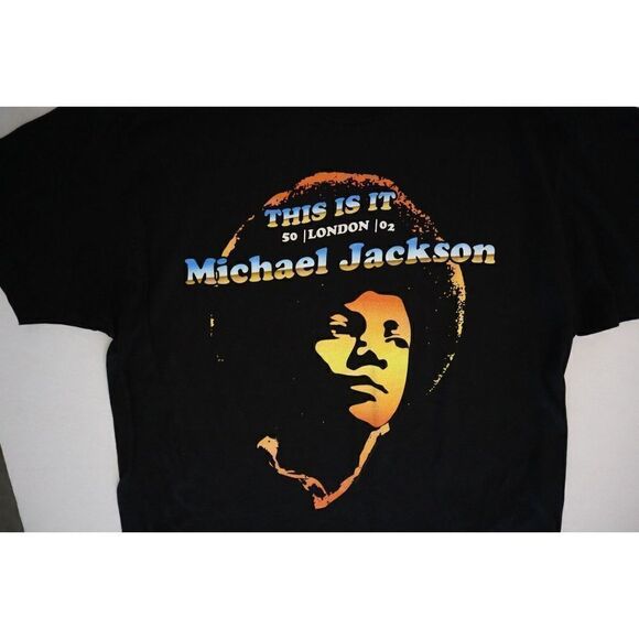 Tultex Men's Sz XL Michael Jackson "This Is It" 50 London O2 T-Shirt - Picture 4 of 6